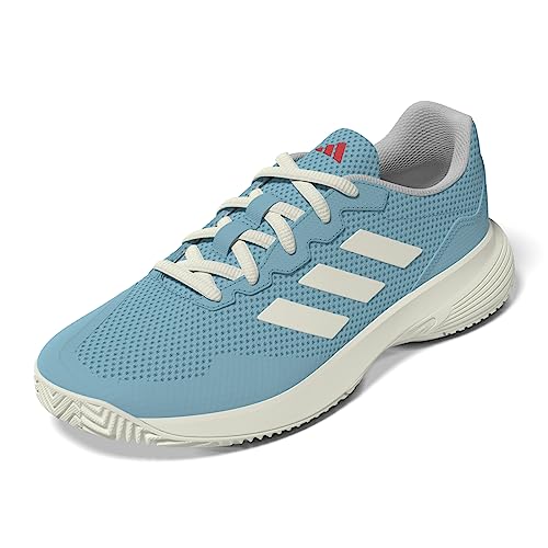 adidas Gamecourt 2.0 damskie tenisówki tenisowe, Jasny Aqua złamany biały jasny czerwony, 38 EU