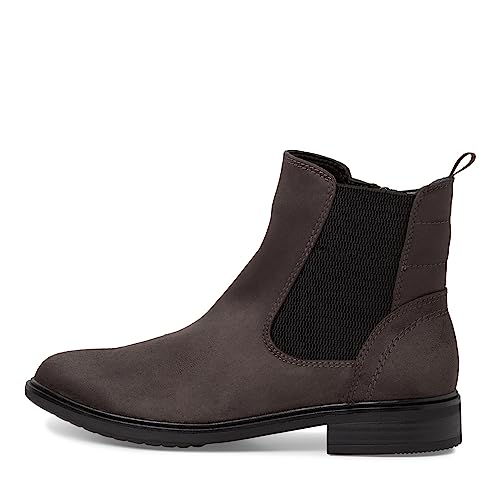 Jana Damskie Softline 8-25369-41 wygodne buty wielozadaniowe klasyczne buty wsuwane buty na co dzień kozaki Chelsea, asfaltowy, 40 EU Weit
