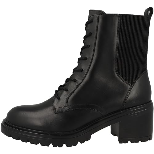 Geox Damskie botki D Damiana, czarne, 37 EU, Czarny, 37.5 EU