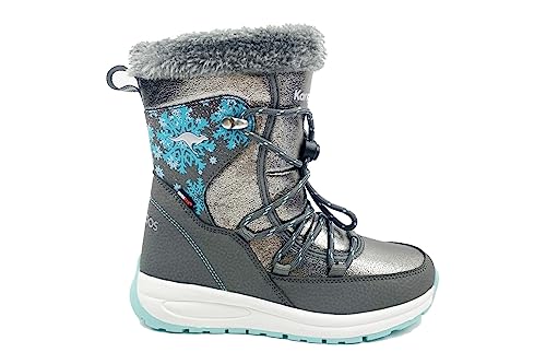 KangaROOS Damskie śniegowce K-pe Snooze RTX, Steel Grey Mint, 40 EU