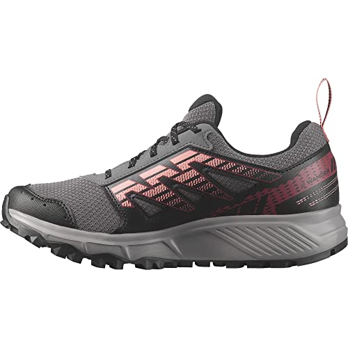 Salomon Damskie buty trekkingowe Gore-tex, Plum Kitten Black Peach Amber, 38 2/3 EU