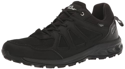 Jack Wolfskin Męskie buty trekkingowe Woodland 2 Texapore Low M, czarne, 44 EU, czarny, 44 EU