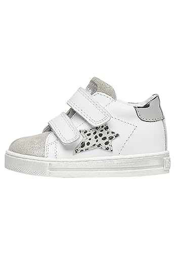 Falc SpA Falcotty Sasha VL, Buty dziecięce, Biało-srebrne, 21 EU, Biały srebrny