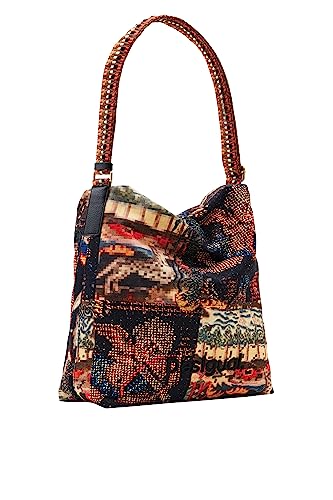 Desigual Women's BOLS_Tapestry ESTRASBURGO, Black, czarny