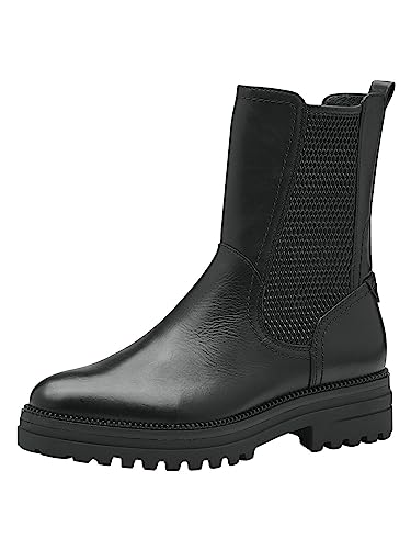 Tamaris Damskie botki 1-1-25439-41, czarny, 36 EU