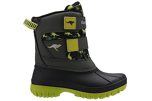 KangaROOS K-Bennet V śniegowce, wojskowa zieleń/limonka, rozmiar 34, Military Green Limetta, 34 EU