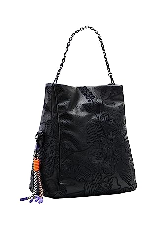 Desigual Women's BOLS_Alpha LOVERTY 3.0, Black, czarny