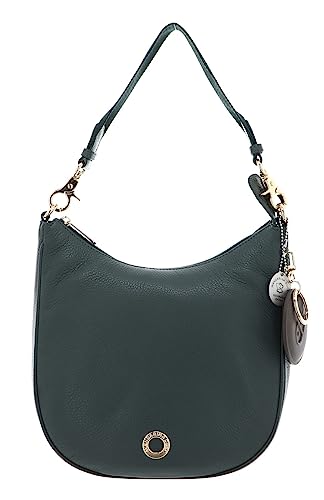 Mandarina Duck Mellow Leather Hobo, Kobieta, Dark Forest