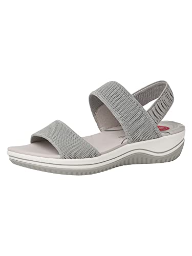Jana Softline Sandały damskie 8-8-28769-20, LT.Grey, 39 EU, szary (lt grey), 39 EU Weit