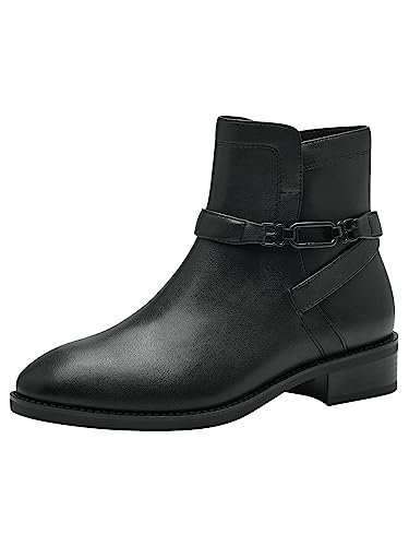 Tamaris Damskie botki 1-1-25365-41, czarny mat, 41 EU
