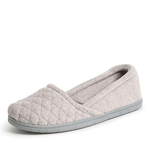 Dearfoams Katie Espadryle z mikrofibry, buty damskie, z myśliwym śniegiem, duży EU, Śnieg, Large