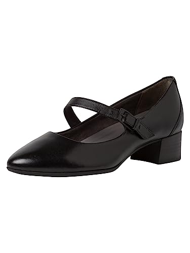 Tamaris Comfort Damskie 8-84303-41 wygodne wygodne buty do wielokrotnego użytku klasyczne buty biznesowe czółenka, czarny, 39 EU Weit