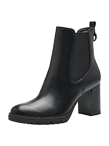 Tamaris Damskie botki 1-1-25351-41, czarny, 38 EU
