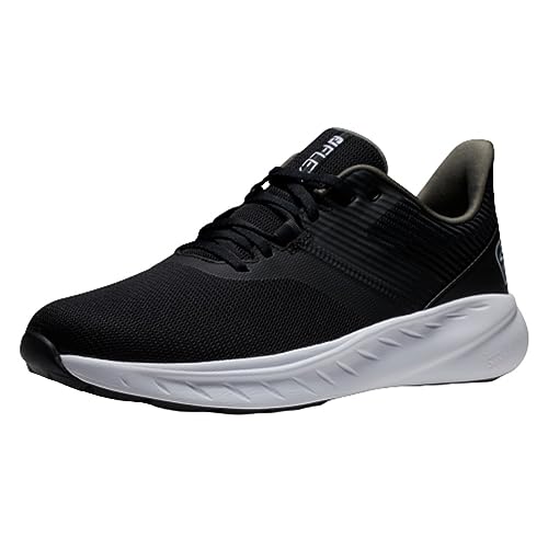 FootJoy Męskie buty do golfa Flex, czarne/czarne/czerwone, 42 EU, Czarny czarny czerwony, 41.5 EU