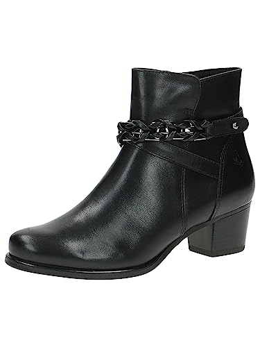 Caprice Damskie 9-25336-41 botki sznurowane z obcasem, Czarna papka, 38 EU