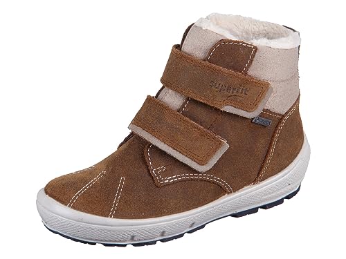 Superfit Groovy śniegowce chłopięce, brązowy beżowy 3010, 19 EU Schmal