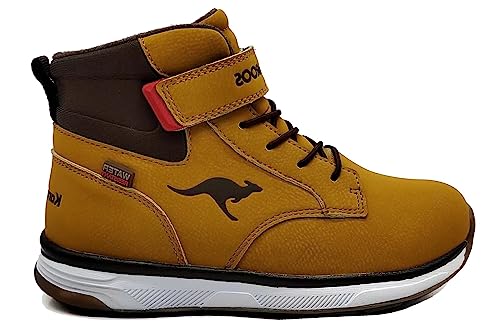 KangaROOS K-WB Couver śniegowce, tan Yellow/dk Brown, 31 EU, Tan Yellow Dk Brown, 31 EU