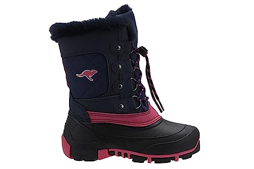 KangaROOS Damskie śniegowce Kanga-Bean Care, dk Navy/Daisy Pink, 39 EU, Dk Navy Daisy Pink, 39 EU
