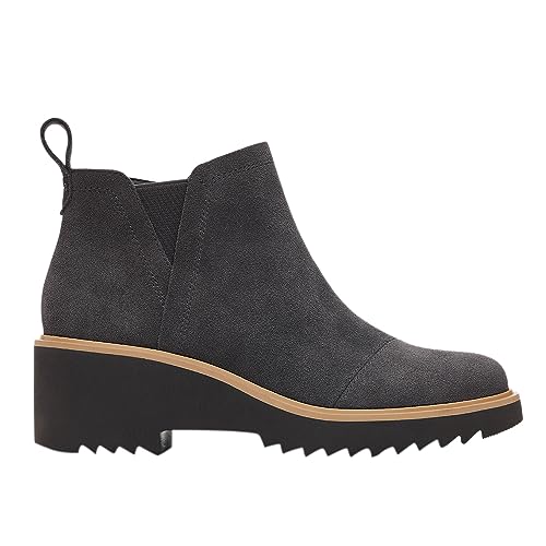 TOMS Damskie botki Maude, Kuty zamsz żelazny, 38.5 EU