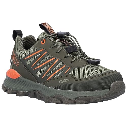 CMP Kids Atik Low WP Outdoor Shoes-3Q67894, Walking Shoe, Wojskowo-Pomarańczowy, 30 EU, Pomarańczowy wojskowy
