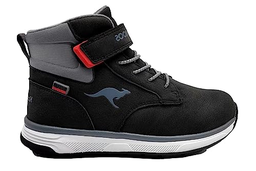 KangaROOS K-WB Couver śniegowce, Jet Black/Steel Grey, 33 EU, Jet Black Steel Grey, 33 EU