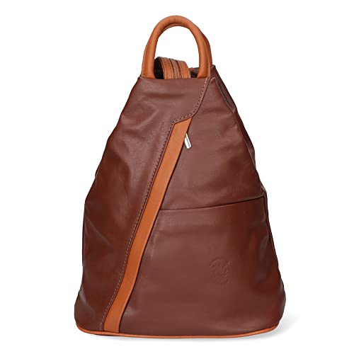 FELIPA Damska torebka Backpack, brązowa koniak, Br?zowy koniak