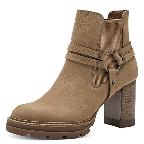 Tamaris Damskie botki 1-1-25046-41, piaskowy, 39 EU