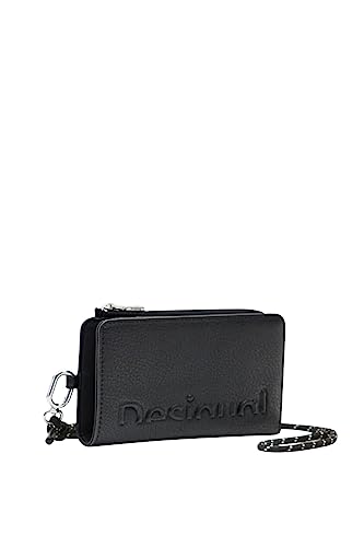 Desigual Women's Mone_Half Logo Emma 2.0 Bi-Fold Wallet, czarny, 16