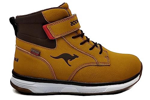 KangaROOS K-WB Couver śniegowce, tan Yellow/dk Brown, 32 EU, Tan Yellow Dk Brown, 32 EU