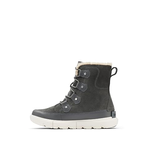 Sorel Damskie buty zimowe Explorer II Joan wodoodporne, Szary grill X Fawn, 36 EU