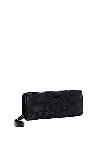 Desigual Women's Mone_Alpha Maya Maxi Bi-Fold Wallet, Black, 1, czarny, 1