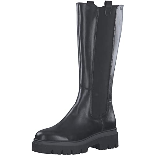Tamaris Damskie klasyczne kozaki, damskie kozaki, wkładka Touch, Czarny Black Leather, 39 EU