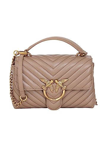 Pinko, LOVE LADY PUFF MINI CL SHEEP N Kobieta, D01q_herbatniki Imbir-antique Gold