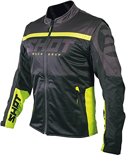 Shot Kurtka softshell lite 2.0 (rozmiar XXL, neonowy czarny/żółty)