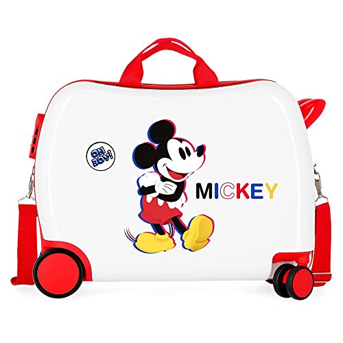 Disney Minnie in Love Walizka kabinowa, Biały, Talla única, walizka dziecięca