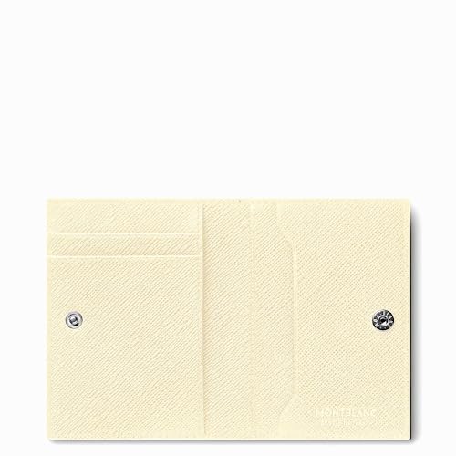 Montblanc Sartorial 4cc etui na karty ze skóry w kolorze kości słoniowej, wymiary: 10,5 cm x 8 cm x 1 cm, 130837, kość słoniowa, 10,5cm, Nowoczesny