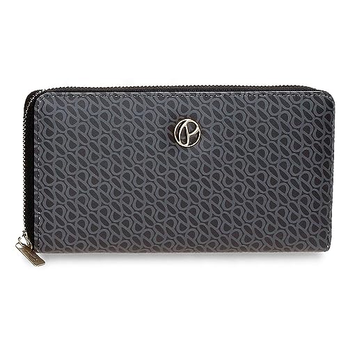 Pepe Jeans Megan Portfel na karty Czarny 19,5x10x2 cms Skóra syntetyczna, czarny, Talla única, Portfel z wizytówką