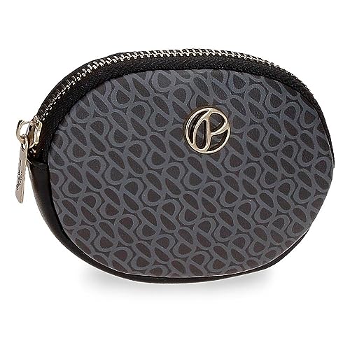 Pepe Jeans Megan Portfel Czarny 11,5x8,5x1,5 cms Skóra syntetyczna, czarny, Talla única, portmonetka