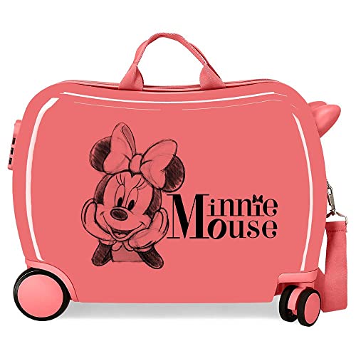 Disney Minnie in Love Walizka kabinowa, Różowy, Talla única, walizka dziecięca