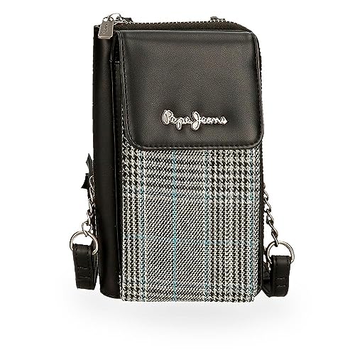 Pepe Jeans Kendra Koszulka damska, czarny, Talla única, Mały pasek na ramię