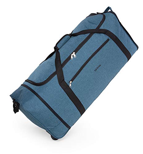 Blnbag M4 Torba Podróżna na Kółkach Miękka Torba na Bagaż, Lekka Torba Podróżna Składana na Kółkach, Torba na Rolkach, 90 Litrów
