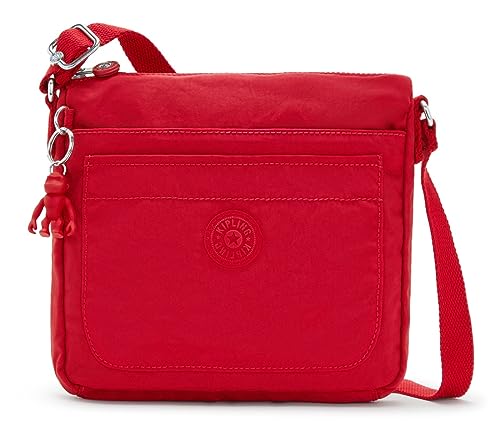 Kipling Sebastian Mały Crossbody, 23 x 22 x 2.8, Red Rouge, Czerwony
