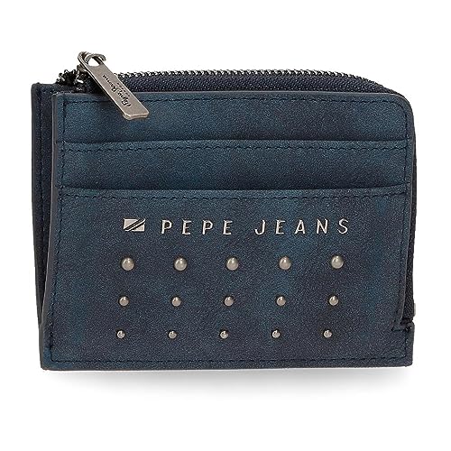 Pepe Jeans Holly Karty na karcie Niebieski 11,5x8x1,5 cms Skóra syntetyczna, niebieski, Talla única, etui na karty
