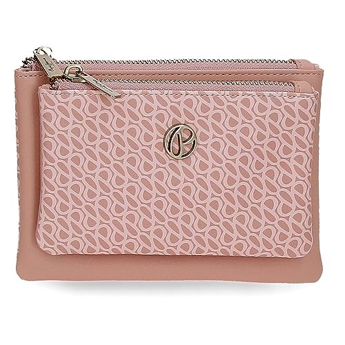 Pepe Jeans Megan Portfel Neceser Różowy 17x9x2 cms Skóra syntetyczna, Różowy, Talla única, Portfel potrzebny