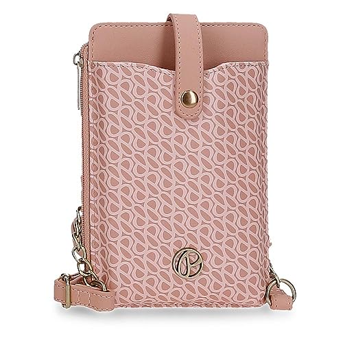 Pepe Jeans Megan Obudowa na messenger Mały Różowy 9,5x16,5 cms Skóra syntetyczna, Różowy, Talla única, Mały pasek na ramię