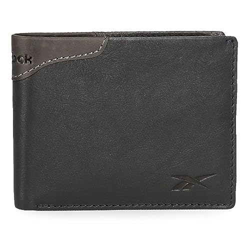 Reebok Club Poziomy portfel z portmonetką Niebieski 11,5x8x1 cms Skóra, niebieski, Talla única, Portfel poziomy z portmonetką