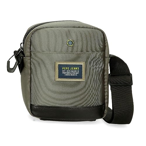 Pepe Jeans Leighton Bagaż- Torba kurierska Mężczyzna, Zielony, Talla única, Mały pasek na ramię