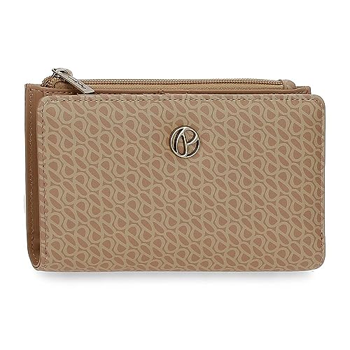 Pepe Jeans Megan Portfel na karty Brązowy 17x10x2 cms Skóra syntetyczna, Brązowy, Talla única, Portfel z karty