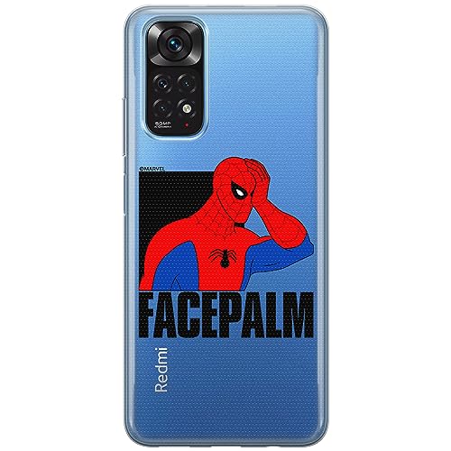 ERT GROUP etui na telefon Xiaomi REDMI NOTE 11T/ 11S 5G/ POCO M4 PRO 5G, case oryginalny i oficjalnie licencjonowany przez Marvel, wzór Spider Man 029, plecki z TPU częściowo przeźroczyste