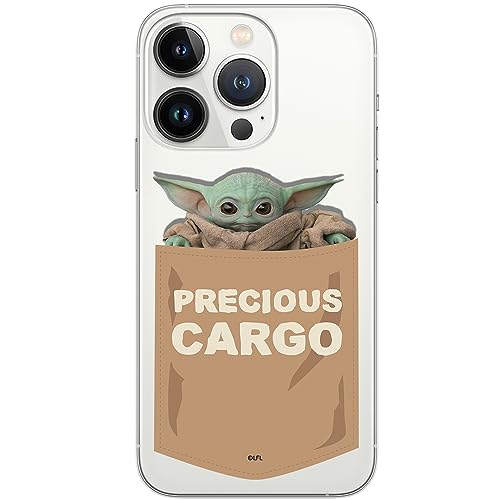 ERT GROUP etui na telefon Iphone 13 PRO, case oryginalny i oficjalnie licencjonowany przez Star Wars, wzór Baby Yoda 030, optymalnie dopasowane, plecki z TPU częściowo przeźroczyste